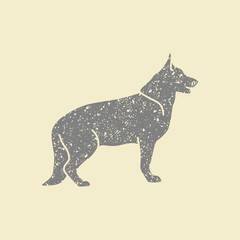 Dog flat icon.