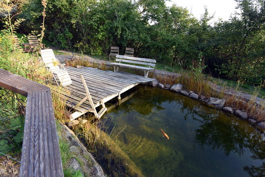Bade- und Koiteich in Gut Wildberg