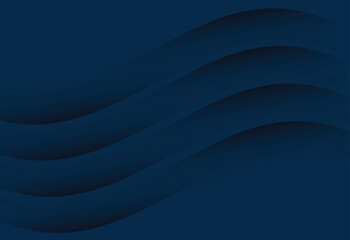 Navy blue abstract curve and wavy background  for card, annual business report, poster template