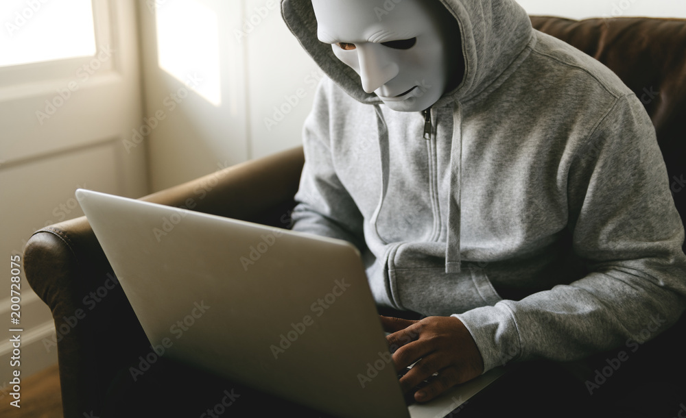 Aufkleber computer hacker and cyber crime