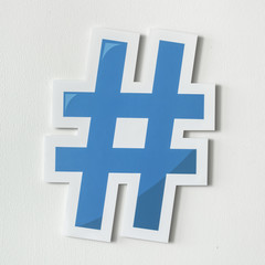 Hashtag digital media feed icon