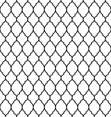 Naklejka premium Vintage stylish trellis decorative seamless pattern, geometric background. Luxury design elements for wallpaper, wrapping paper, background, surface texture and fill, card, templates. Vector