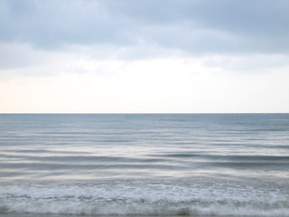 Fototapeta premium Slow shutter seascape view