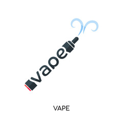 vape logo isolated on white background for your web, mobile and app design