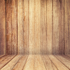 Wood texture background. old wood wall and floor perspective for background.
