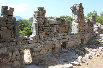 Kemer, Antalya - july 14, 2012. The Ancient City of Phaselis Turkey