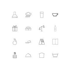 Home Appliances And Equipment simple linear icons set. Outlined vector icons