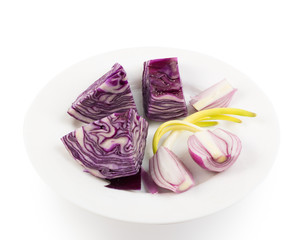 Cut of Red Cabbage