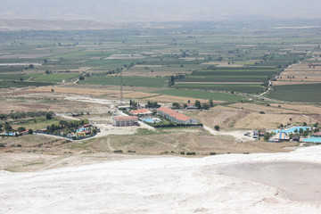 Pamukkale natural site beautiful landscape in southwestern Turkey