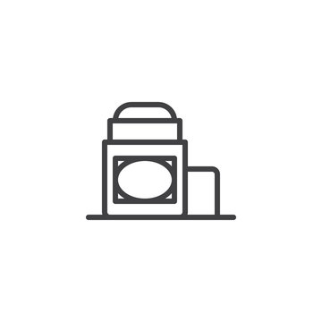 recommend clip art: Antiperspirant outline icon. linear style sign for mobile concept and web design. Deodorant simple line vector icon. Symbol, logo illustration. Pixel perfect vector graphics
