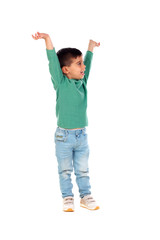 Happy gipsy child dancing