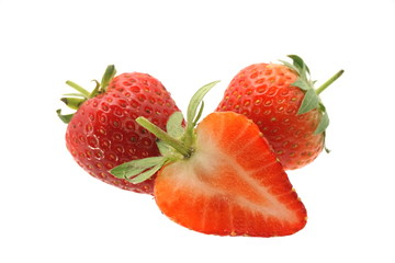 Strawberry isolated on white background