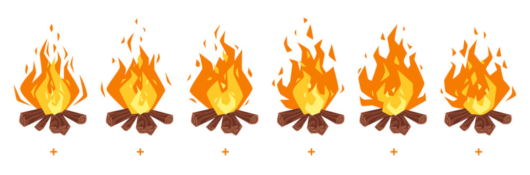Camp Fire Sprites For Animation