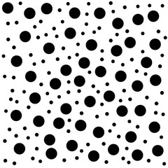 Abstraction background with a blackcircles
