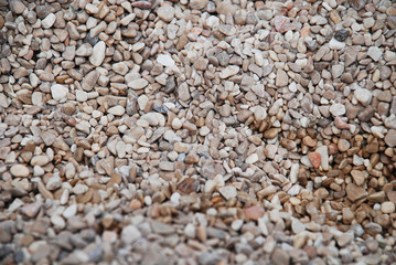 Small sea stones, gravel, background, textures