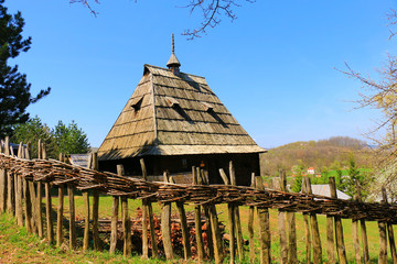 Traditional old wooden houses