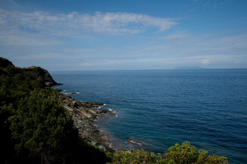 Fototapeta na wymiar Küstenlinie von Korsika