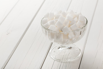 White sugar in bowl