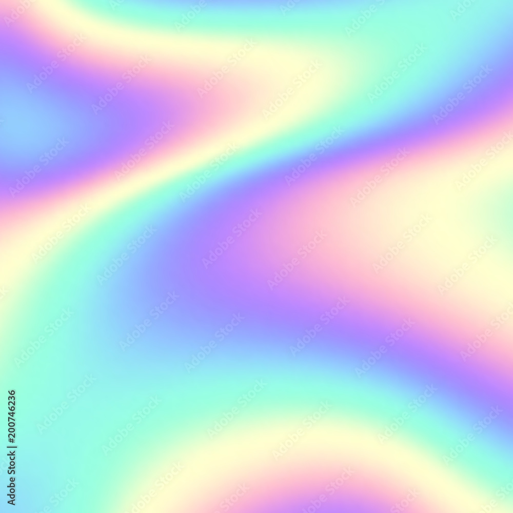 Fototapete soft blending abstract gradient background vector. blur smooth background. holographic colors. vecto