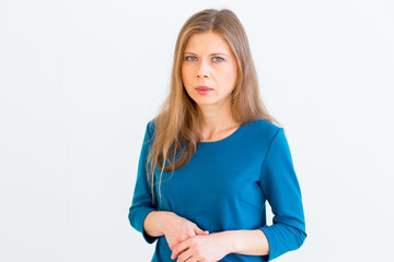 Fototapeta premium Woman showing emotions