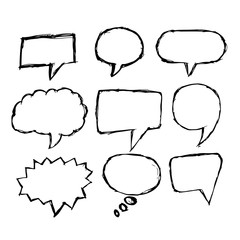 Speech Bubble hand drawn icon