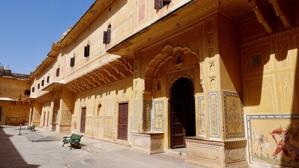 Fototapeta premium Nahargarh Fort in Jaipur, Rajasthan, Mogularchitektur