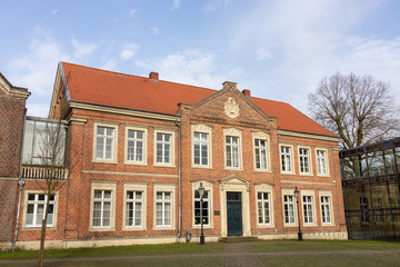 Fototapeta na wymiar Rathaus und Stadtverwaltung in Lüdinghausen, Münsterland, Nordrhein-Westfalen