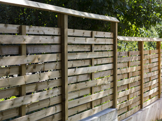 Beautiful wooden fence