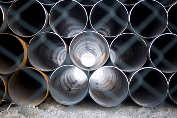 Metal and steel Pipes texture