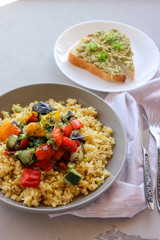 Groats of processed wheat Bulgur