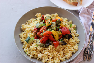 Groats of processed wheat Bulgur