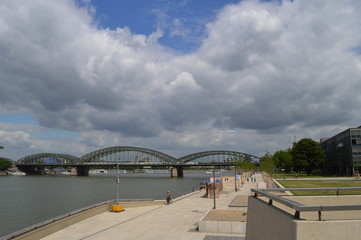 Metal bridge in Cologne