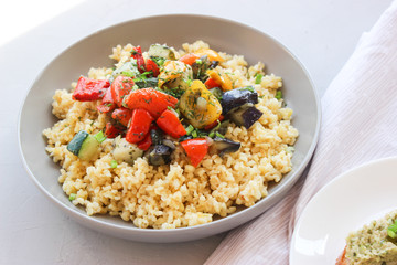 Groats of processed wheat Bulgur