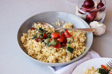 Groats of processed wheat Bulgur