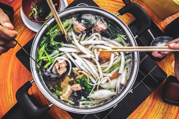 hot pot sukiyaki family time