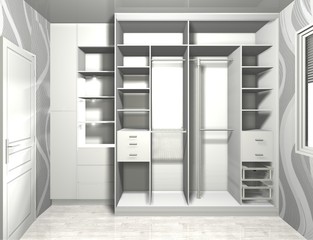 inner filling, 3D rendering design wardrobe - 200754809