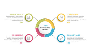 Circle Infographics - Four Elements
