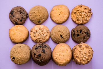 different kinds of homemade cookies
