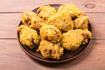 Tasty fried chicken wings