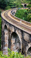 View over Nine Arches bridge