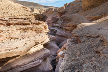 Visiting Red Canyon at Eilat mountains