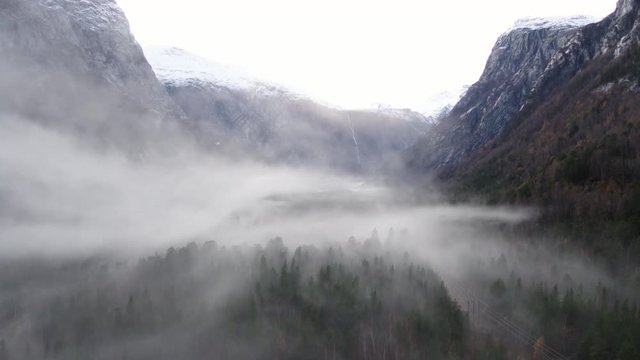 Mist and fog in Norway