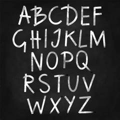 Hand drawn watercolor alphabet, font, letters