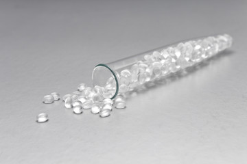 HDPE. Transparent Polyethylene granules.Plastic pellets. Plastic Raw material .High Density Polyethylene (PE-HD), PE-LD.  IDPE.