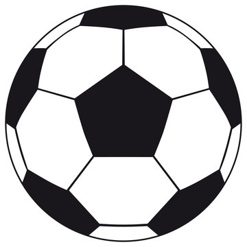 Football, soccer ball isolated on white background. Soccer football ball icon for your business project. Football soccer ball Vector Illustration