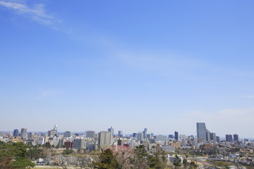 Panoramic view of Sendai City