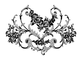 lace ornate element. vector illustration