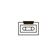 cassette icon. sign design