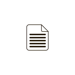 document icon. sign design