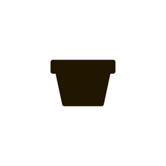 clay pot icon. sign design